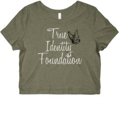 Ladies Slim Fit Crop Top Tee