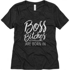 Ladies Relaxed Fit Super Soft Triblend V-Neck Tee