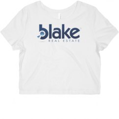 Ladies Slim Fit Crop Top Tee