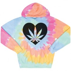 Unisex Tie-Dye Fleece Hoodie