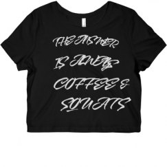 Ladies Slim Fit Crop Top Tee