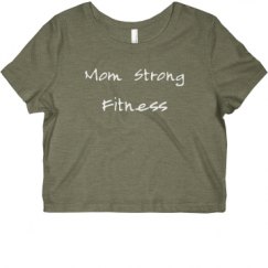 Ladies Slim Fit Crop Top Tee