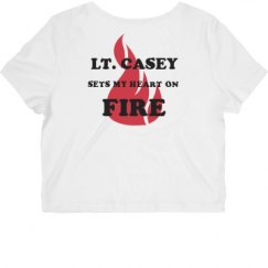 Ladies Slim Fit Crop Top Tee