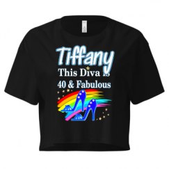 Ladies Festival Cali Crop Top Tee