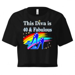 Ladies Festival Cali Crop Top Tee