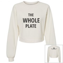 Whole Plate Crop Sweatshirt Ivory
