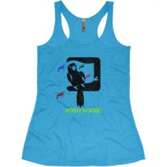 Ladies Slim Fit Super Soft Racerback Triblend Tank