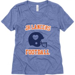 Ladies Relaxed Fit Super Soft Triblend V-Neck Tee