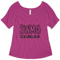 Ladies Flowy Slouchy Tee