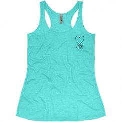 Ladies Slim Fit Super Soft Racerback Triblend Tank