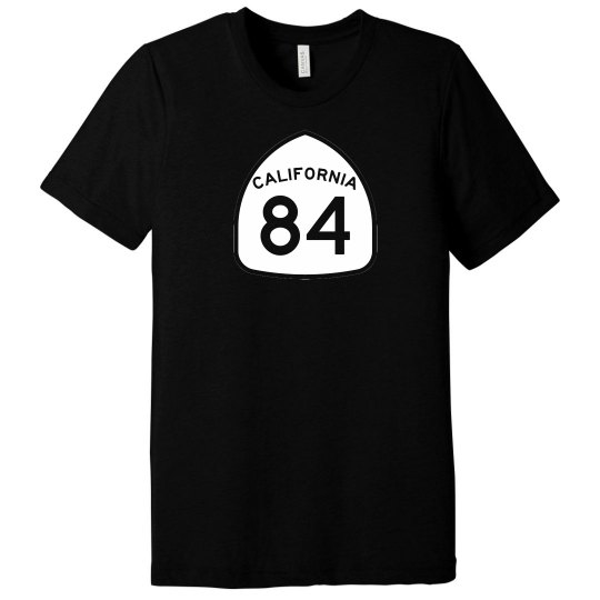 CA Highway 84 s/s - white ink