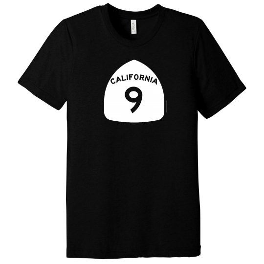 CA Highway 9 s/s - white ink CA Highway 9 s/s - white ink