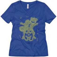 Ladies Relaxed Fit V-Neck Tee