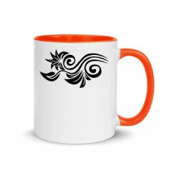 11oz Ceramic Mug with Color Inside