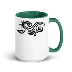 15oz Ceramic Mug with Color Inside