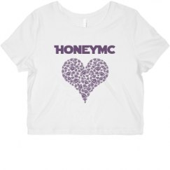 Ladies Slim Fit Crop Top Tee