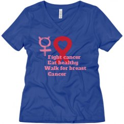 Ladies Relaxed Fit V-Neck Tee