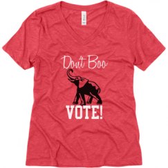 Ladies Relaxed Fit Super Soft Triblend V-Neck Tee