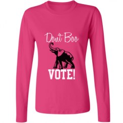 Ladies Relaxed Fit Basic Long Sleeve Tee