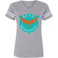 Ladies Relaxed Fit Vintage Sports Tee