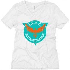 Ladies Relaxed Fit V-Neck Tee