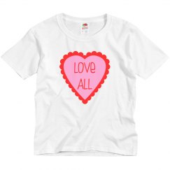 Love All Youth Valentines Day Shirt