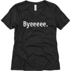 Ladies Relaxed Fit Super Soft Triblend V-Neck Tee