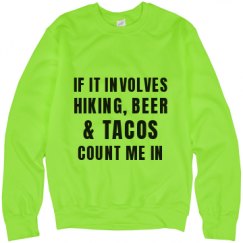 Unisex Neon Crewneck Sweatshirt