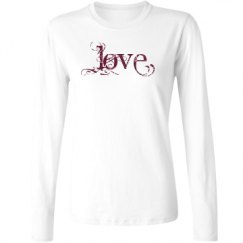 Ladies Relaxed Fit Basic Long Sleeve Tee