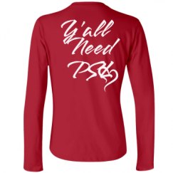 Ladies Relaxed Fit Basic Long Sleeve Tee
