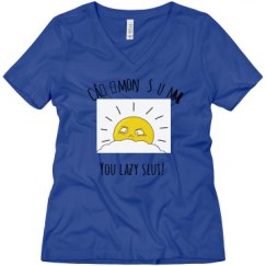Ladies Relaxed Fit V-Neck Tee