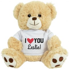 Custom Valentine's I Love You Teddy