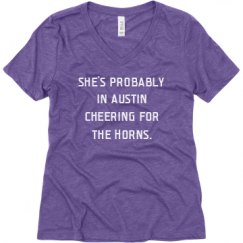 Ladies Relaxed Fit Super Soft Triblend V-Neck Tee