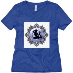Ladies Relaxed Fit V-Neck Tee