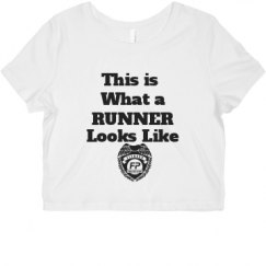 Ladies Slim Fit Crop Top Tee