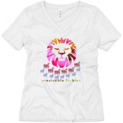 Ladies Relaxed Fit V-Neck Tee