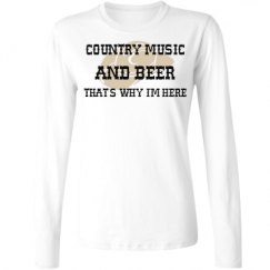 Ladies Relaxed Fit Basic Long Sleeve Tee