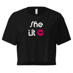 Ladies Festival Cali Crop Top Tee