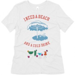 Ladies Relaxed Fit Super Soft Triblend Tee