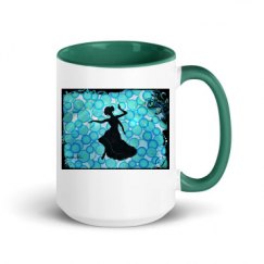 15oz Ceramic Mug with Color Inside