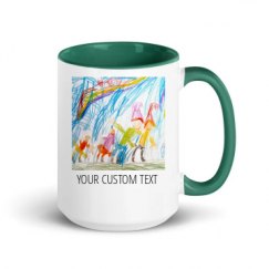 15oz Ceramic Mug with Color Inside