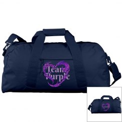 Team Purple Personalized Duffel Bag