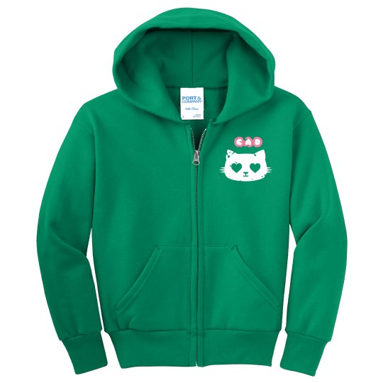 CAD CAT EMERALD FLEECE HOODIE 