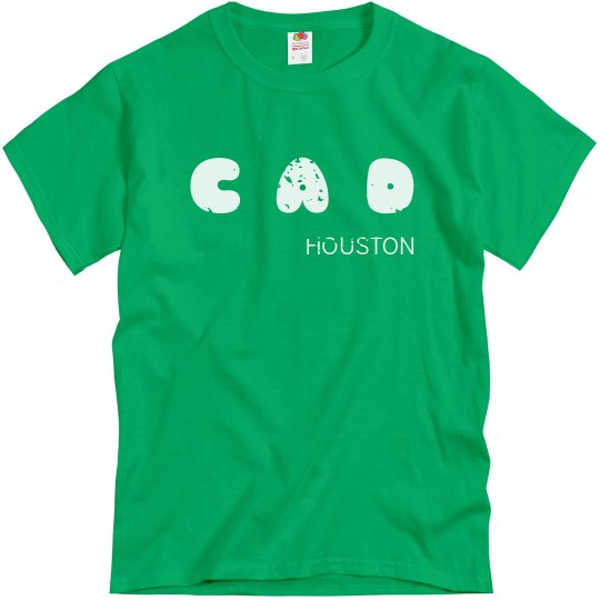 CAD HOUSTON GREEN TSHIRT DISTRESSED