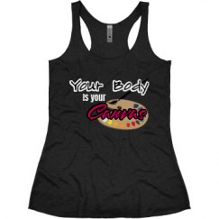 Ladies Slim Fit Super Soft Racerback Triblend Tank