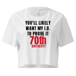 Ladies Festival Cali Crop Top Tee