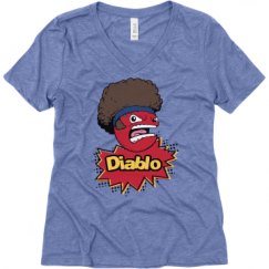 Ladies Relaxed Fit Super Soft Triblend V-Neck Tee