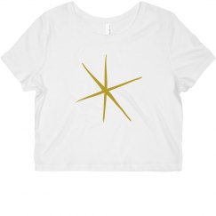 Star Crop Top Fitted