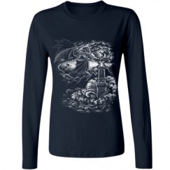 Ladies Relaxed Fit Basic Long Sleeve Tee