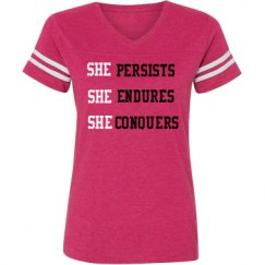 Ladies Relaxed Fit Vintage Sports Tee